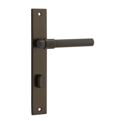 Rectangular Helsinki Door Handle. Privacy Set.