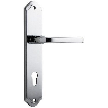 Entrance Door Handle. Annecy Lever Shouldered. 7 Entrance Door Handle. Annecy Lever Shouldered. - Polished Chrome
