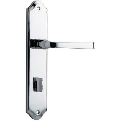 Privacy Door Handle. Annecy Lever Shouldered. - Polished Chrome