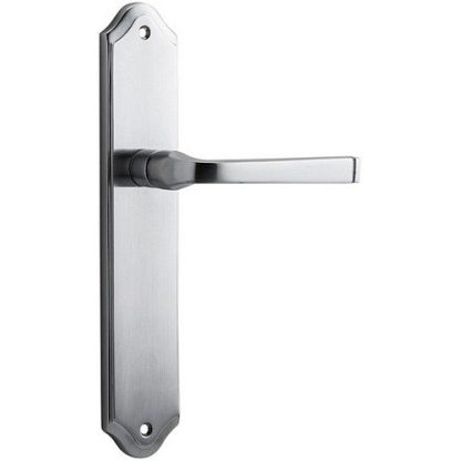 Passage Door Handle. Annecy Lever Shouldered. - Brushed Chrome