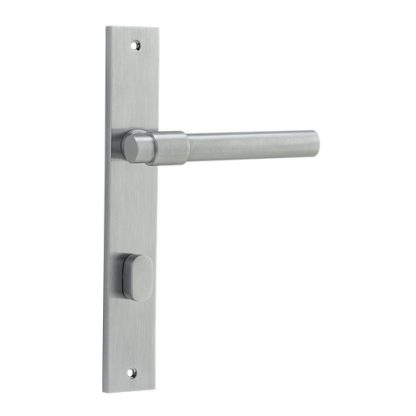 Privacy Door Handle. Helsinki Rectangular. - Brushed Chrome