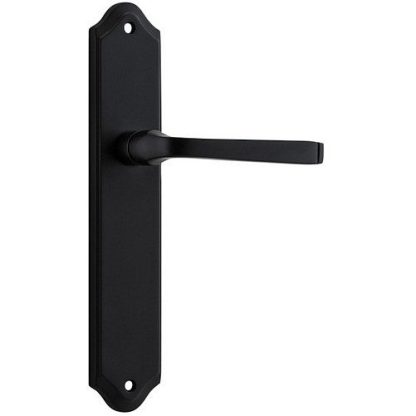 Passage Door Handle. Annecy Lever Shouldered. - Matt Black