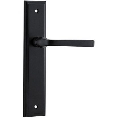 Passage Door Handle. Annecy Lever Stepped. 5 Passage Door Handle. Annecy Lever Stepped. - Matt Black