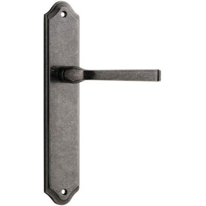 Passage Door Handle. Annecy Lever Shouldered. - Distressed Nickel