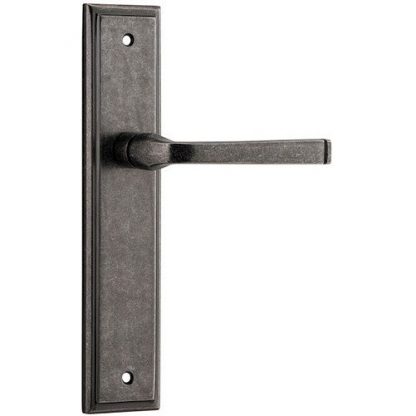 Passage Door Handle. Annecy Lever Stepped. 4 Passage Door Handle. Annecy Lever Stepped. - Distressed Nickel