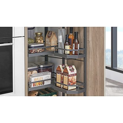 Kessebohmer 450mm Tandem Pantry, Anthracite.