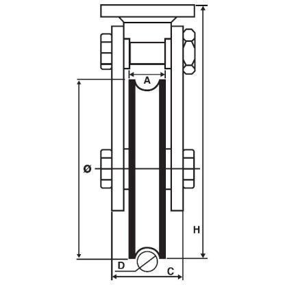 Dual Wheel Ultra Heavy Duty Roller, 1100kg - Image 3