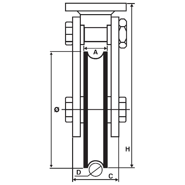 Dual Wheel Ultra Heavy Duty Roller, 1100kg - Image 3