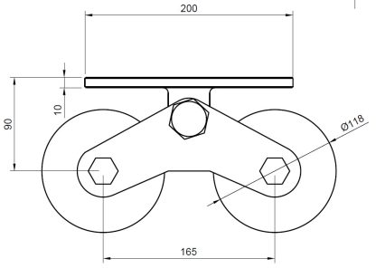 Dual Wheel Ultra Heavy Duty Roller, 1100kg - Image 7