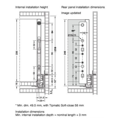 Nova Pro Scala Drawer Kit 250Mm(H) - Ice White - 40Kg Rated 6 Nova Pro Scala Drawer Kit 250mm(H) - Ice White - 40kg Rated - Image 6