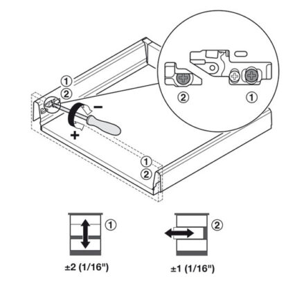 Soft Close Drawer. Matrix Box S. 120mm side. White - Image 6