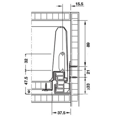Soft Close Drawer. Matrix Box S. 120mm side. White - Image 5