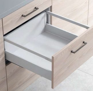 Soft Close Drawer. Matrix Box S. 167mm Single Rail. White