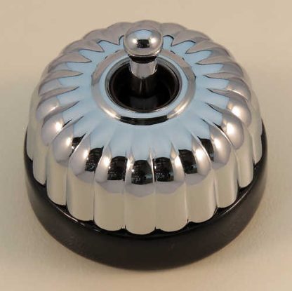 Classic Black Porcelain Base Fluted Switch . Classic Electric 20 Series