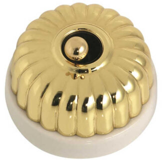 White Porcelain Base Fluted Switch. 20 Series