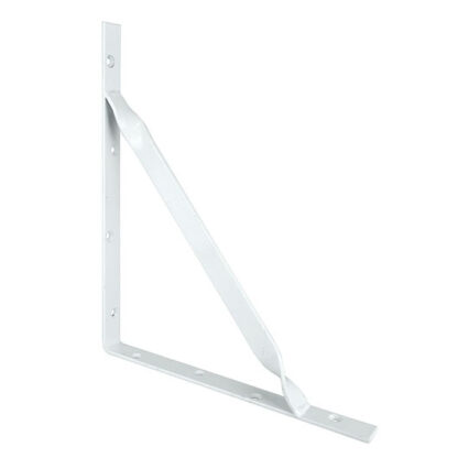 Stayed Bracket - White - Heavy Duty Steel 1 Stayed Bracket - White - Heavy Duty Steel
