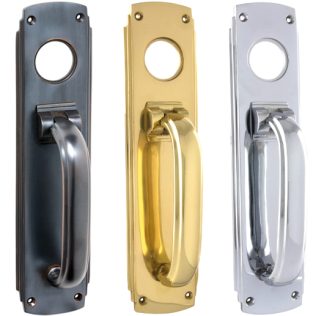 Tradco Deco Pull Handle with Knocker - 240x60mm