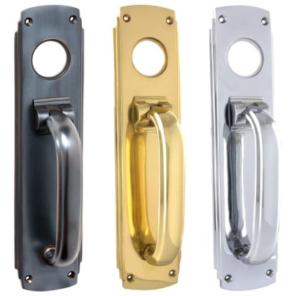 Tradco Deco Pull Handle with Knocker - 240x60mm