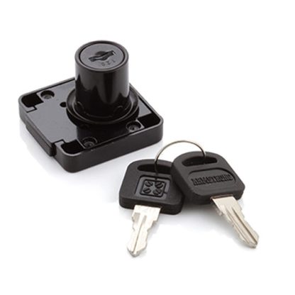 Projection Drawer Lock 19mmx22mm  Black  Keyed Alike