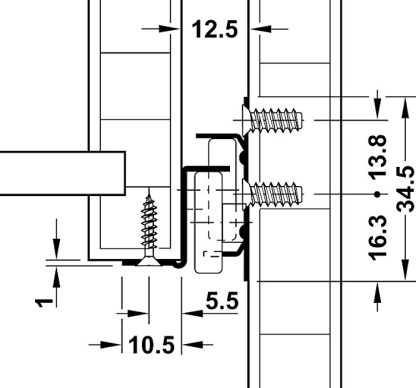 Kitchen Drawer Runners. 250mm to 500mm - Image 3