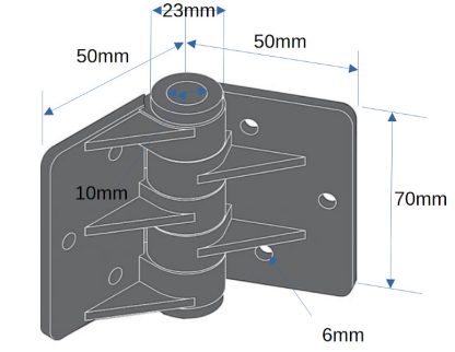 Nylon Hinge Heavy Duty. - Image 2