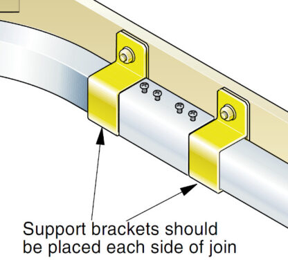 Sliding Door Track Extra Heavy Duty 3000mm - Galvanised. - Image 3