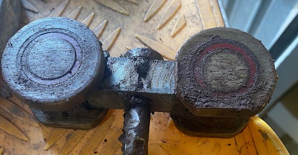 Sliding door roller with grease