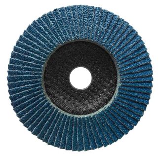 Flap Disc 125mm x 22mm Hole. Premium Zirconia. 40 to 120 Grit. Packs of 10 discs