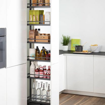 Kessebohmer Dispensa Pantry 400Mm. Anthracite. Arena Style 1 Kessebohmer Dispensa Anthracite