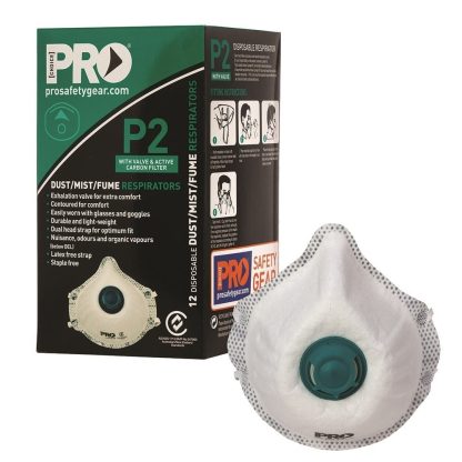 Dust Masks P2 with Valve and Carbon