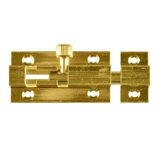 Barrel Bolt Brass - Polished Brass - 50x25mm
