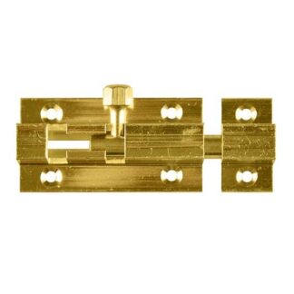 Barrel Bolt Brass - Polished Brass - 50x25mm