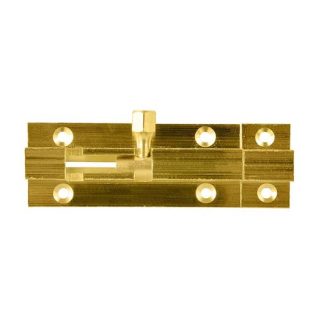 Barrel Bolt Brass - Polished Brass - 63x25mm