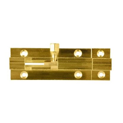Barrel Bolt Brass - Polished Brass - 63x25mm