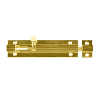 Barrel Bolt Brass - Polished Brass - 100x25mm