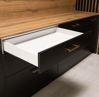 Alto Slim Drawer Kit 84mm. Hafele. White or Matt Black