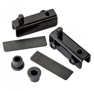 Pivot hinge for glass door. 40x16mm. Black Finish