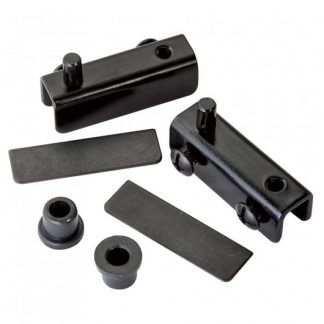 Pivot hinge for glass door. 40x16mm. Black Finish
