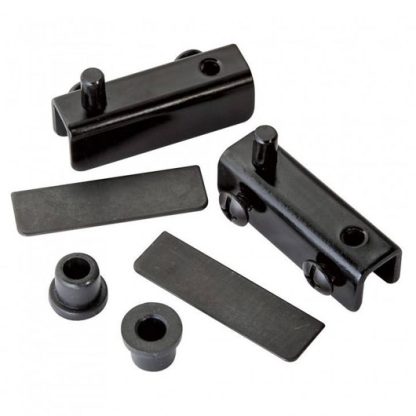 Pivot hinge for glass door. 40x16mm. Black Finish
