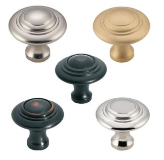Cupboard Knobs Domed. Three Sizes. Nine Finishes