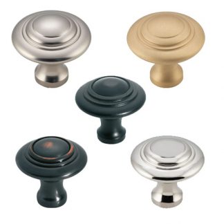 Cupboard Knobs Domed. Three Sizes. Nine Finishes