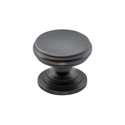 Cupboard Knobs Flat. Two Sizes. Seven Finishes