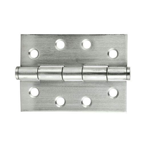 Butt Hinge - Stainless Steel - 85x60x2.0mm - Fixed Pin - Brushed