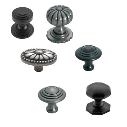 Cupboard Knobs Iron. Various styles and finishes
