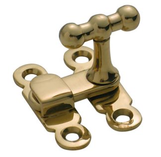 Cupboard Catch Polished Brass Thumb Turn
