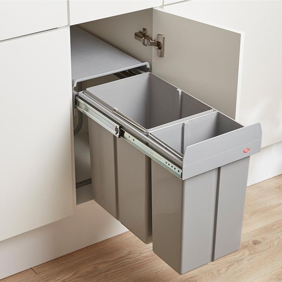 Wesco Waste System. 30Lt- Grey Bins