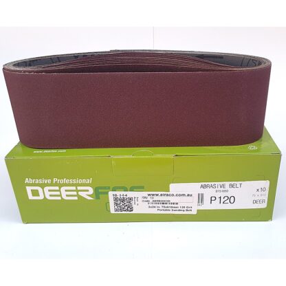 Sanding Belts 3 X 24 Inch. 75 X 610mm. Ten Pack