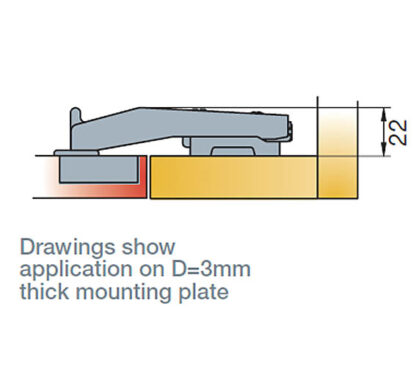 Soft-Close Concealed Hinge 90 Degree. Blind Corner Hinge 4 Soft-Close Concealed Hinge 90 degree. Blind Corner Hinge - Image 4