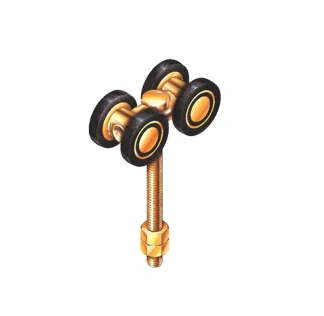 Round Corner Door Track Roller. Eltrak EH14M For Round Corner and Bi-Fold application