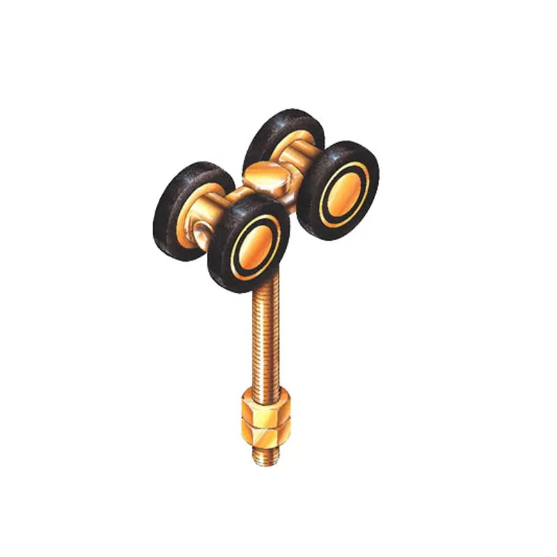 Round Corner Door Track Roller. Eltrak EH14M For Round Corner and Bi-Fold application